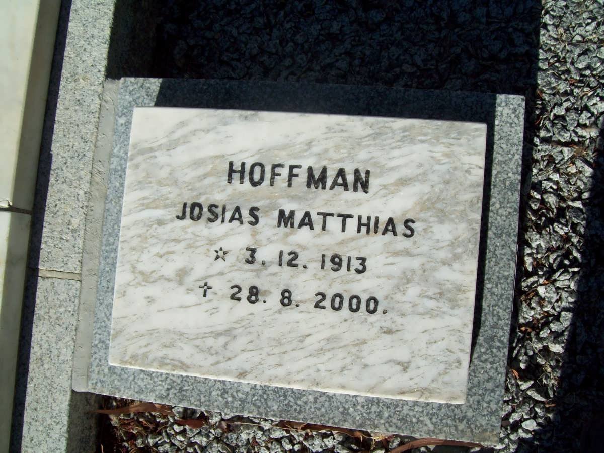 HOFFMAN Josias Matthias 1913-2000