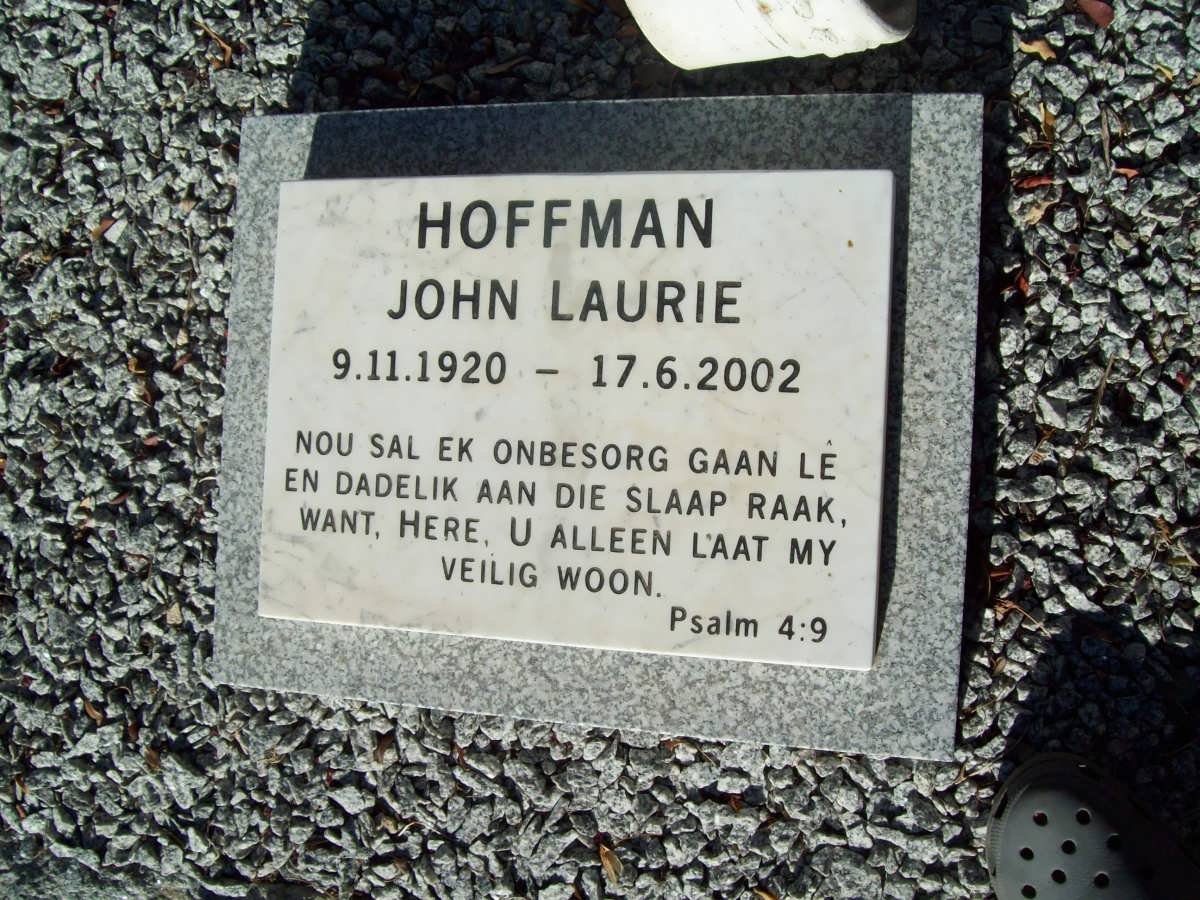 HOFFMAN John Laurie 1920-2002