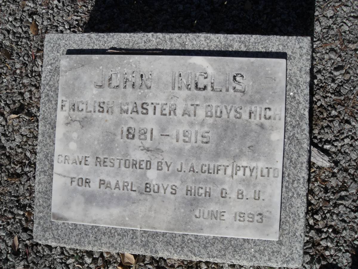 INGLIS John 1881-1915