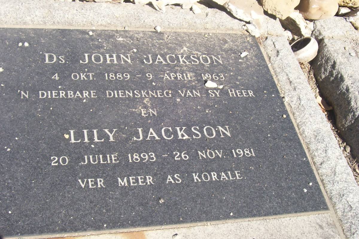 JACKSON John 1889-1963 &amp; Lily 1893-1981