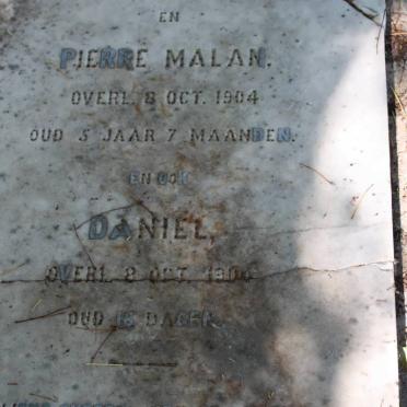 JOUBERT Pierre Malan -1904 :: JOUBERT Hermanus -1903 :: JOUBERT Daniel -1906
