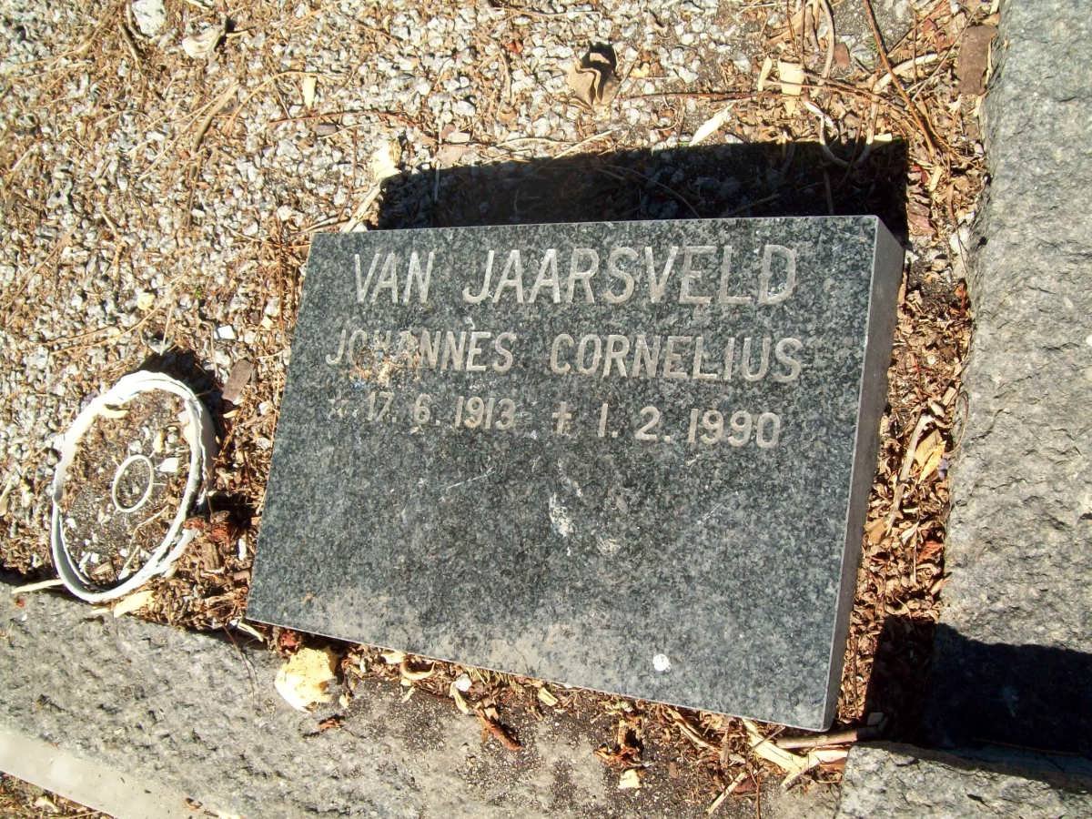 JAARSVELD Johannes Cornelius, van 1913-1990