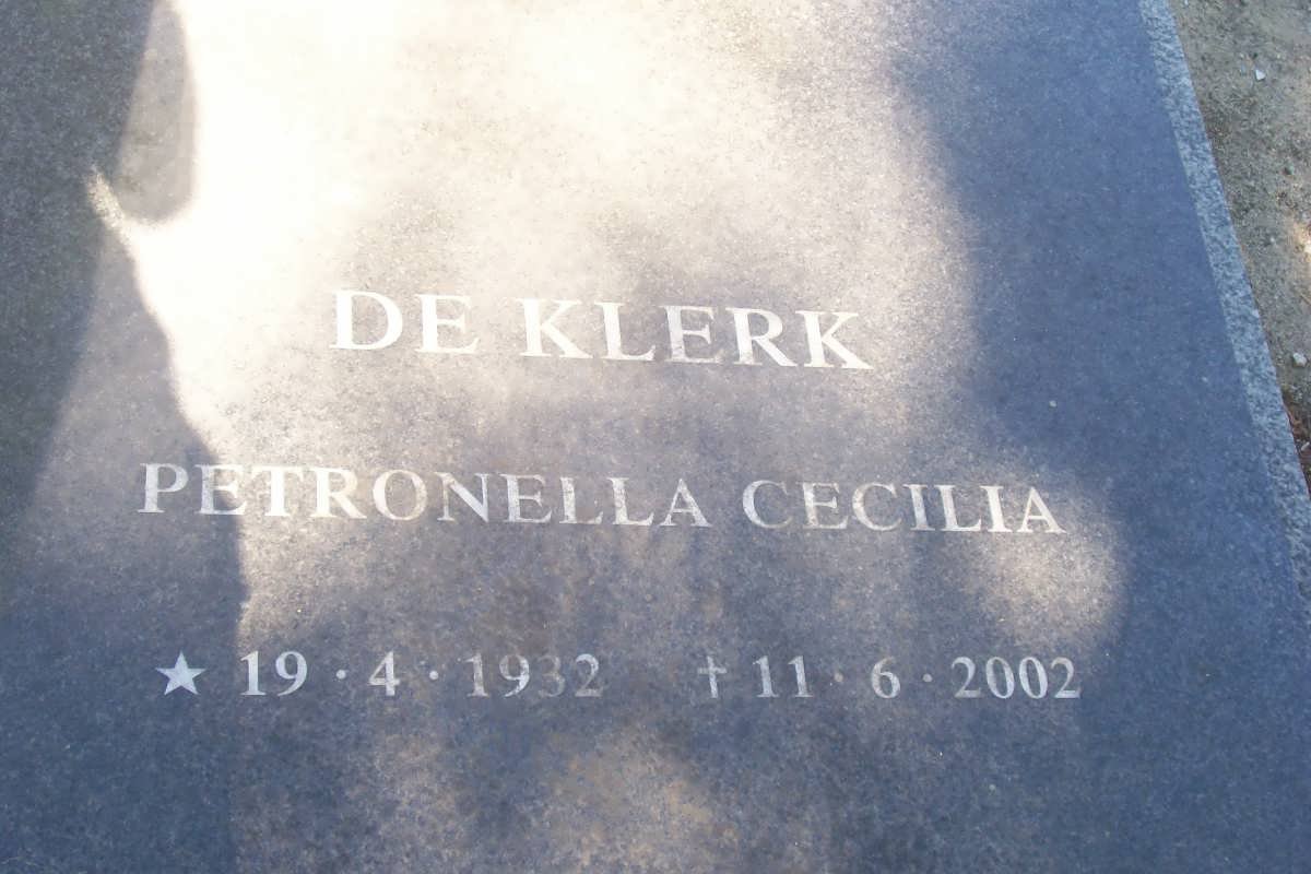 KLERK Petronella Cecilia, de 1932-2002