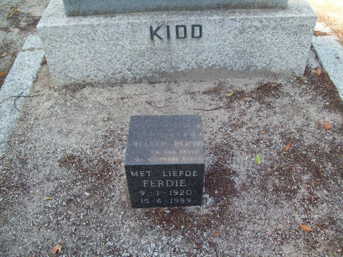 KIDD Ferdie 1920-1989
