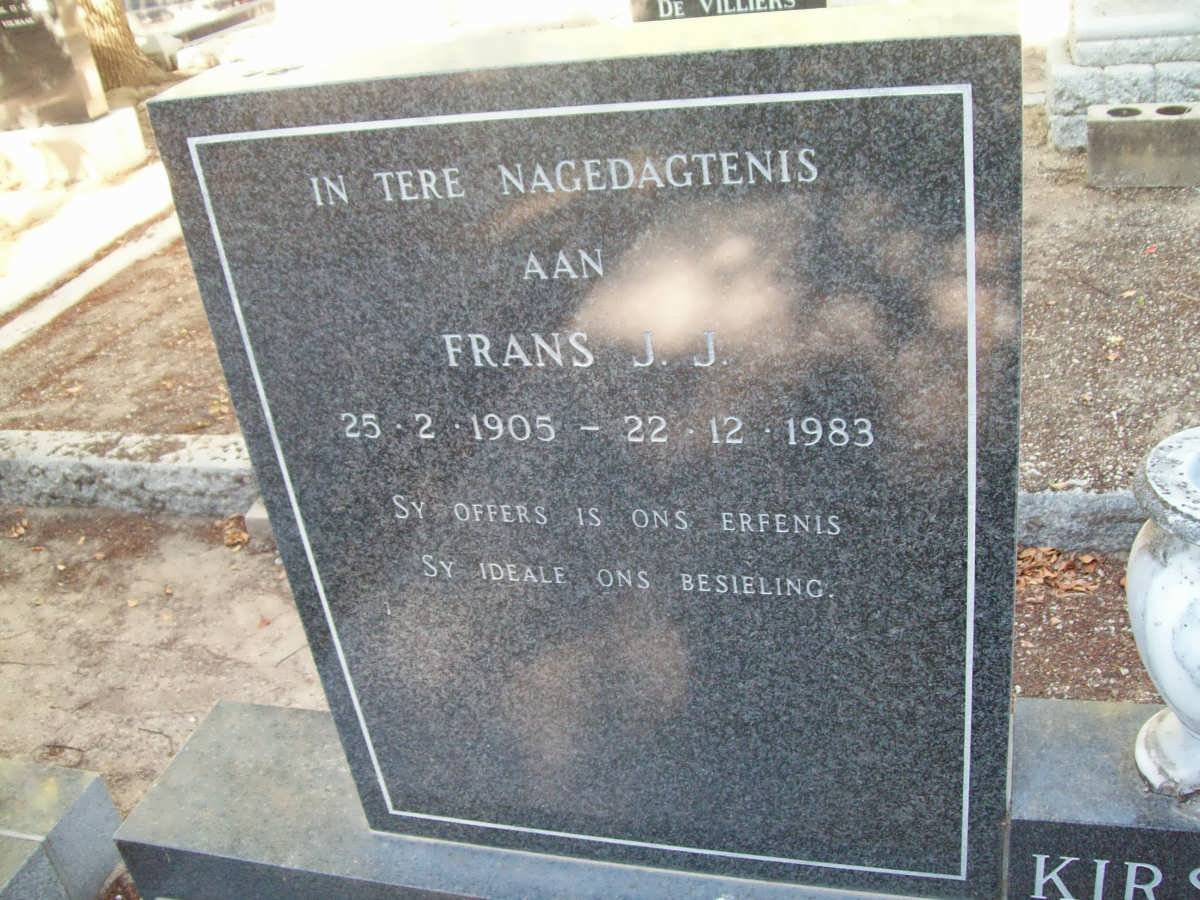 KIRSTEN Frans J.J. 1905-1983 