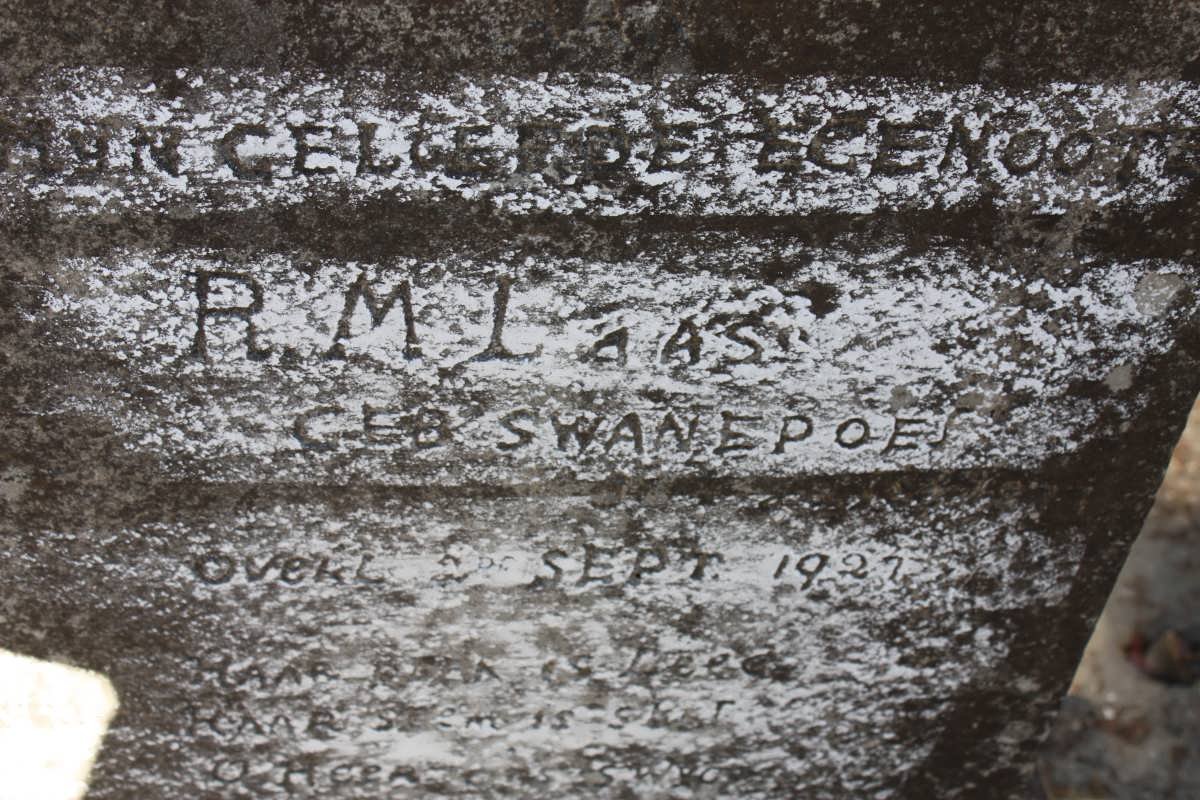 LAAS R.M. nee SWANEPOEL -1927
