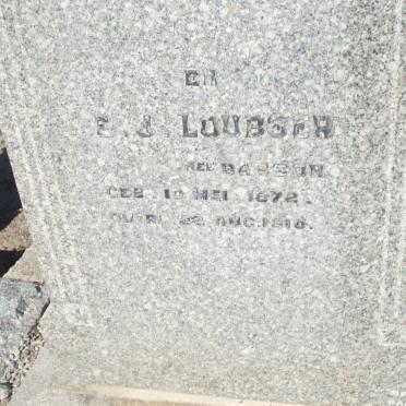 LOUBSER E.J. nee BASSON   1872-1910