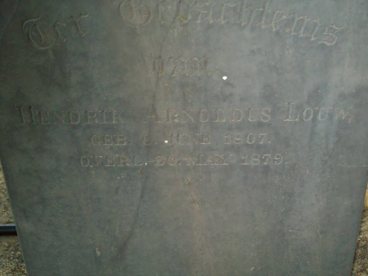 LOUW Hendrik Arnoldus 1807-1879