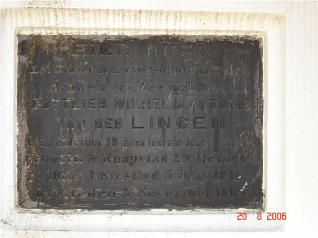 LINGEN Gottlieb Wilhelm Antonie, van der 1804-1869