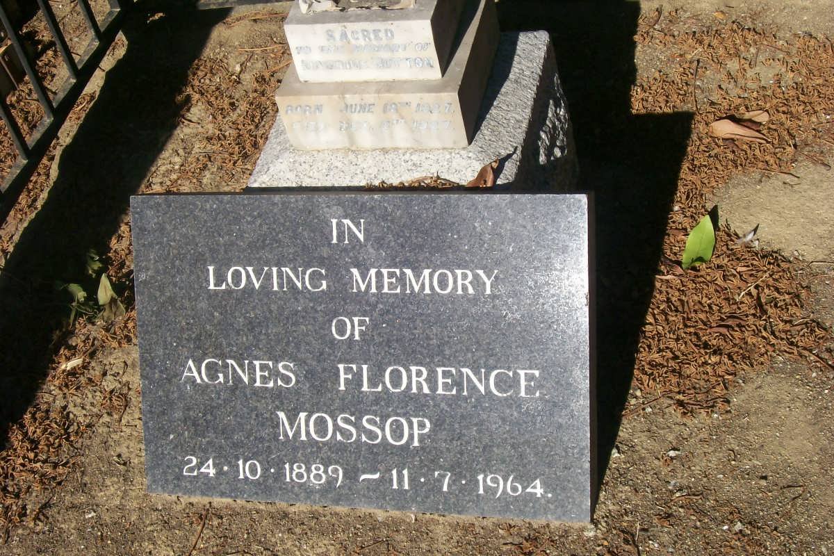 MOSSOP Agnes Florence 1889-1964