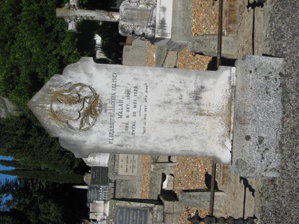 MALAN Elizabeth Jacoba 1920-1922