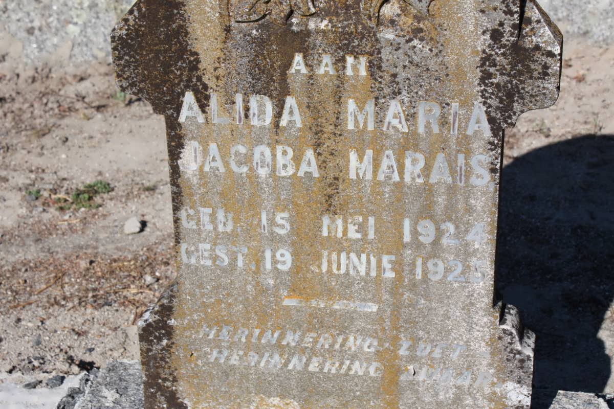 MARAIS Alida Maria Jacoba 1924-1925