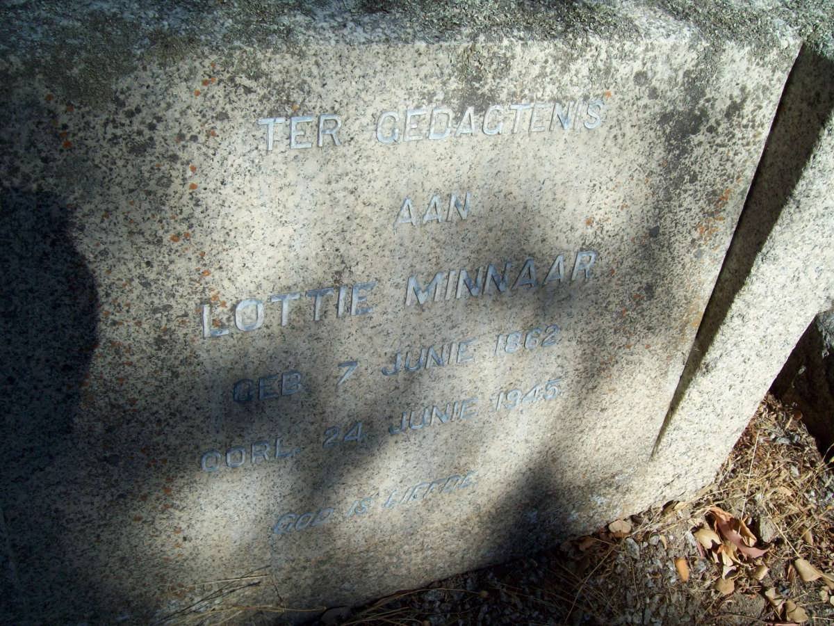 MINNAAR Lottie 1862-1945