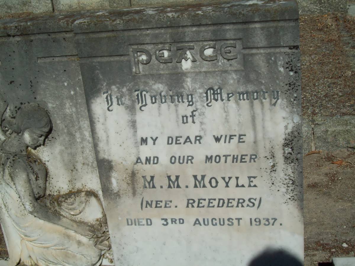 MOYLE M.M. nee REEDERS -1937