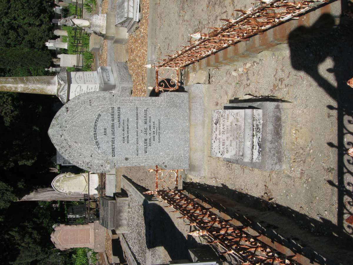 MARAIS Willem Jac. -1926 &amp; Dorethea Jacoba MARAIS 1854-1911 :: MARAIS Sarie -1930