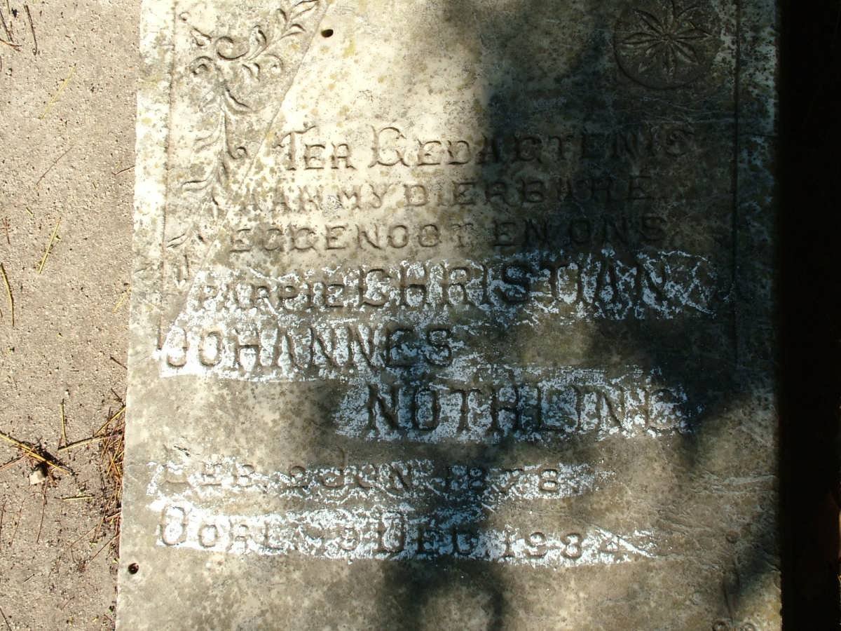 NOTHLING Christian Johannes 1878-1934
