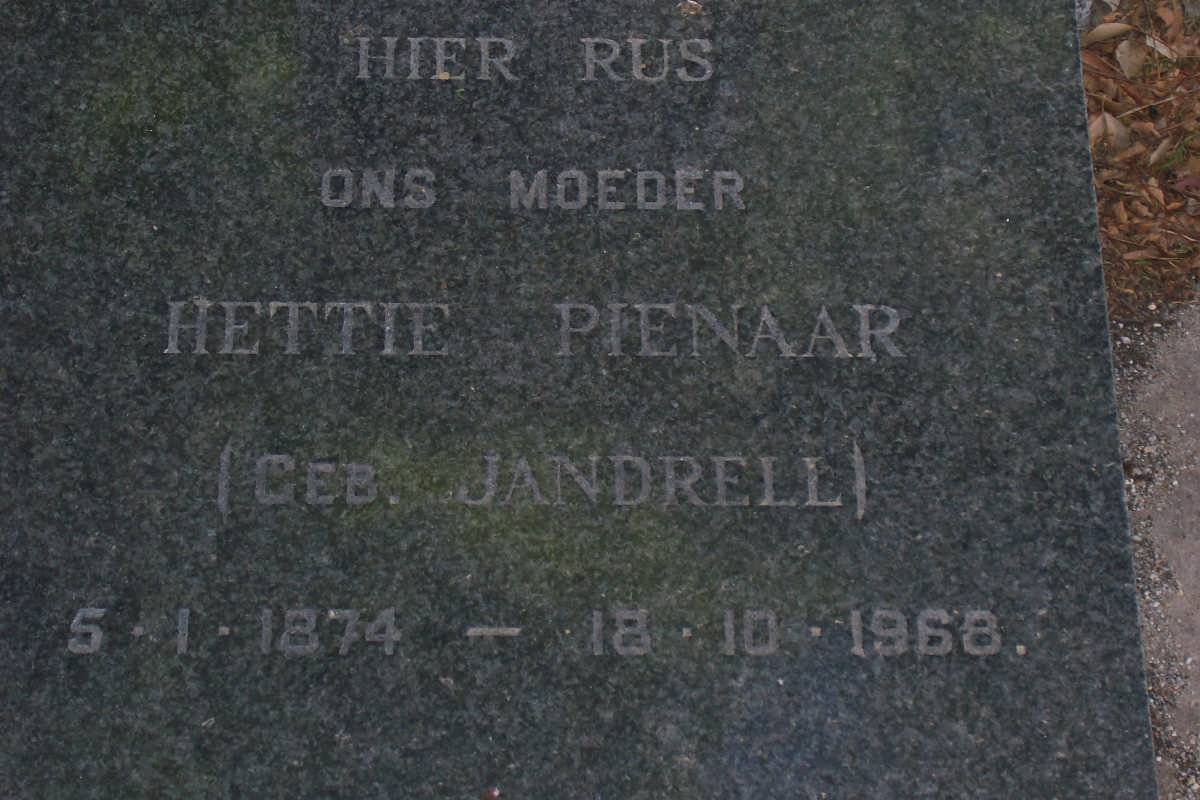 PIENAAR Hettie nee JANDRELL 1874-1968