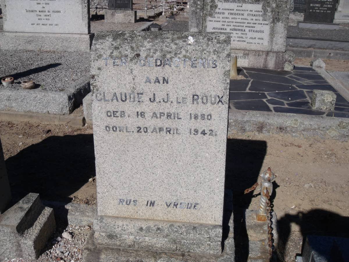 ROUX Claude J.J., le 1880-1942