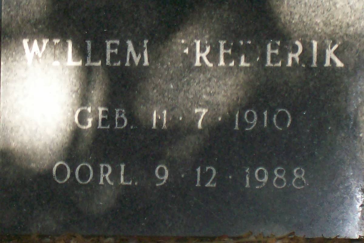RIET Willem Frederik, van 1910-1988