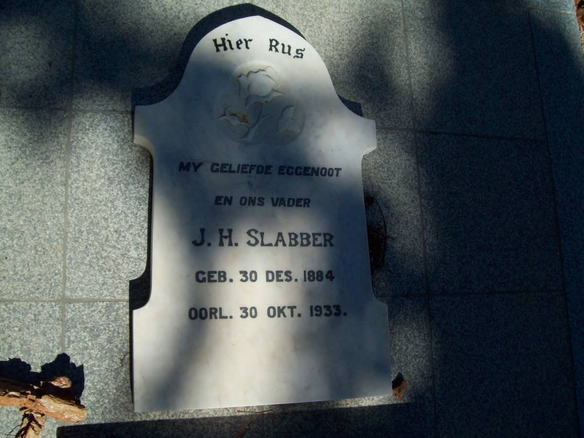 SLABBER J.H. 1884-1933