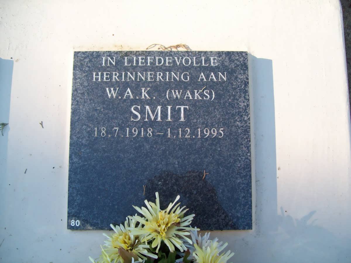 SMIT W.A.K. 1918-1995