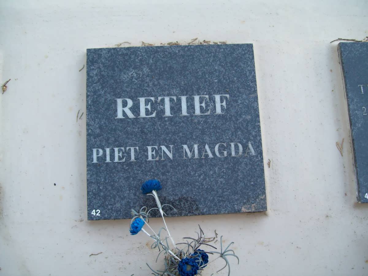RETIEF Piet &amp; Magda
