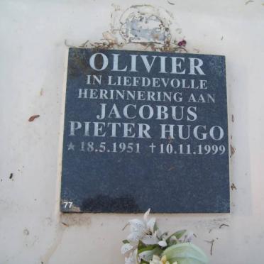 OLIVIER Jacobus Pieter Hugo 1951-1999