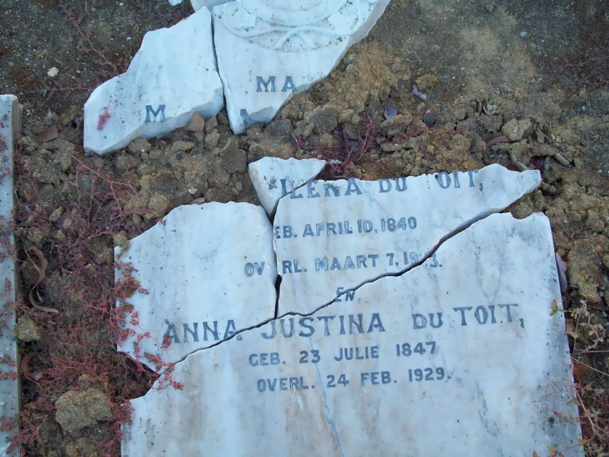 TOIT ?lena, du 1840-1913 :: DU TOIT Anna Justina, du 1847-1929