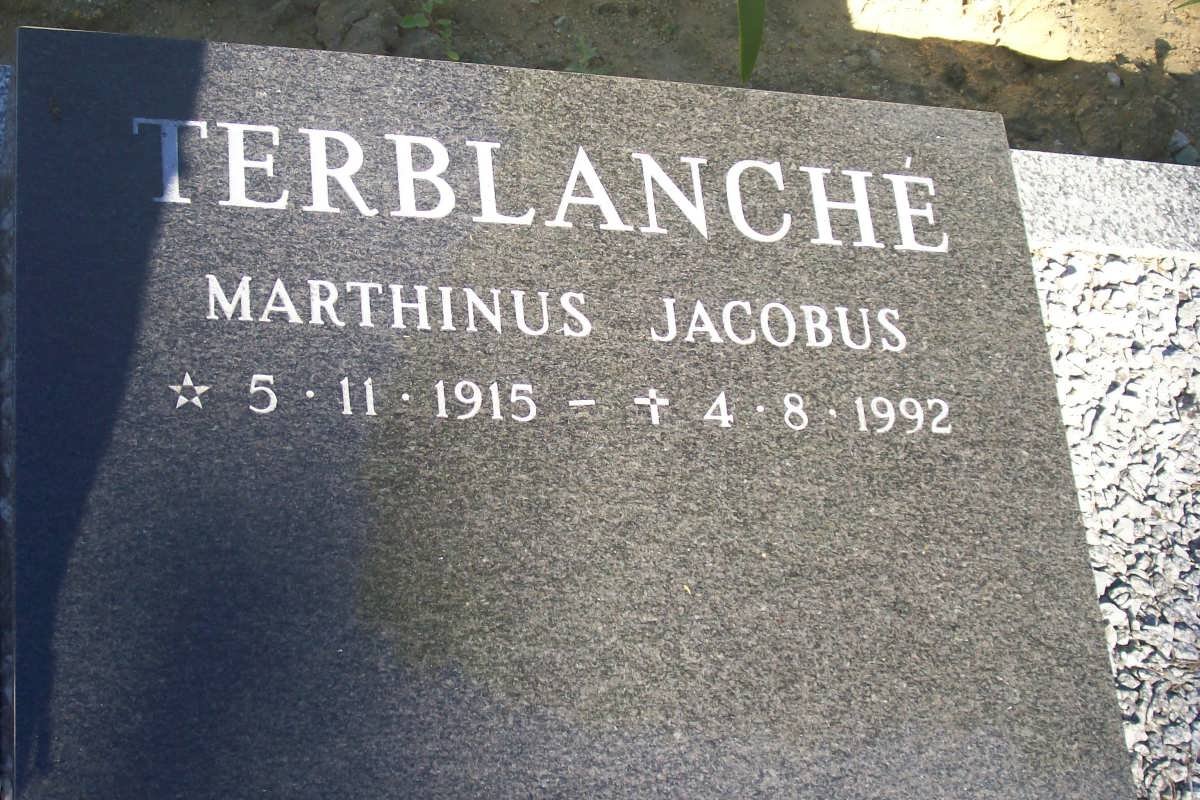 TERBLANCHE Marthinus Jacobus 1915-1992
