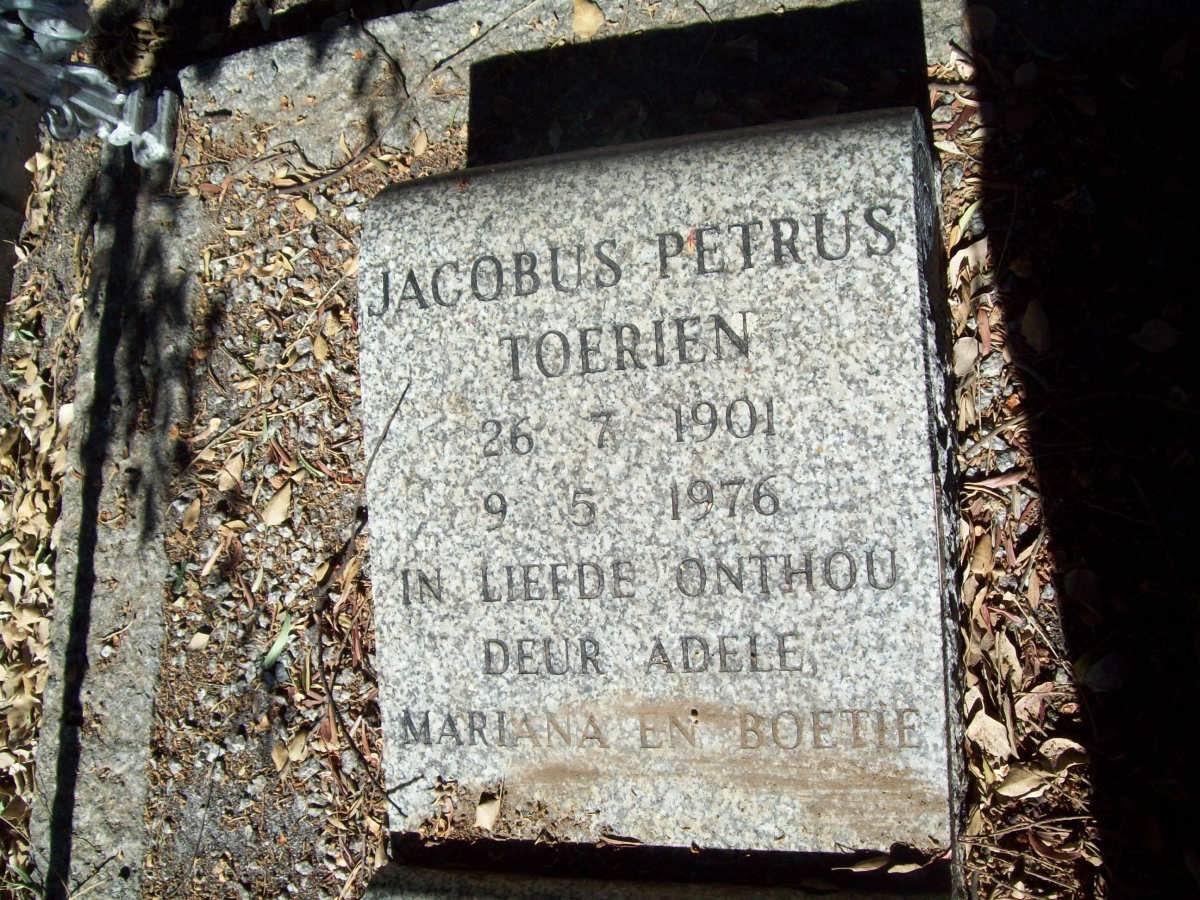 TOERIEN Jacobus Petrus 1901-1976