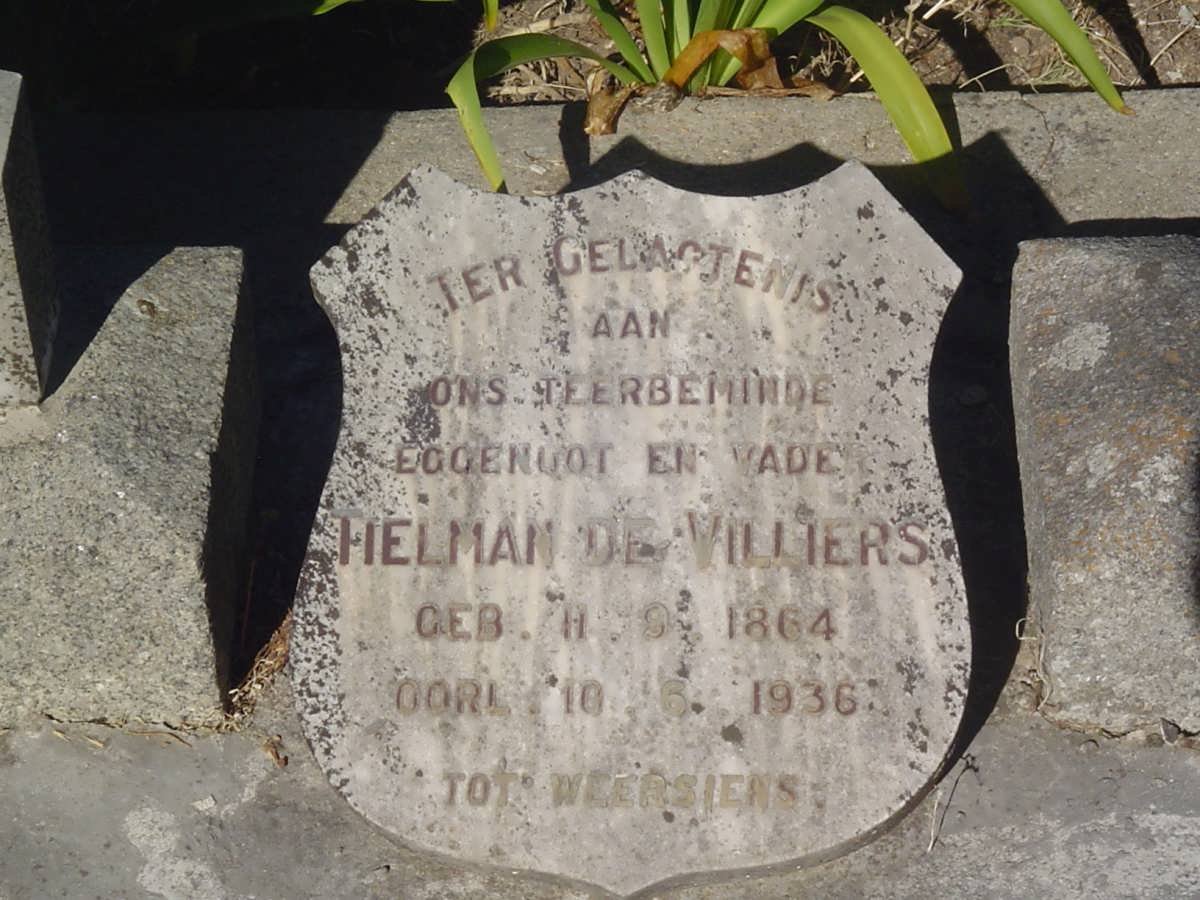 VILLIERS Tielman, de 1864-1936