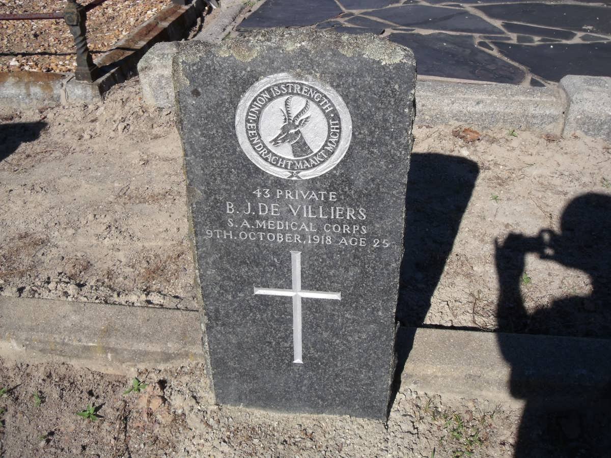 VILLIERS B.J. de -1918