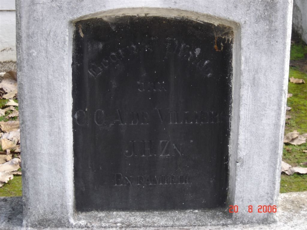 VILLIERS C.C.A., de ::  DE VILLIERS J.H.Z. &amp; Family