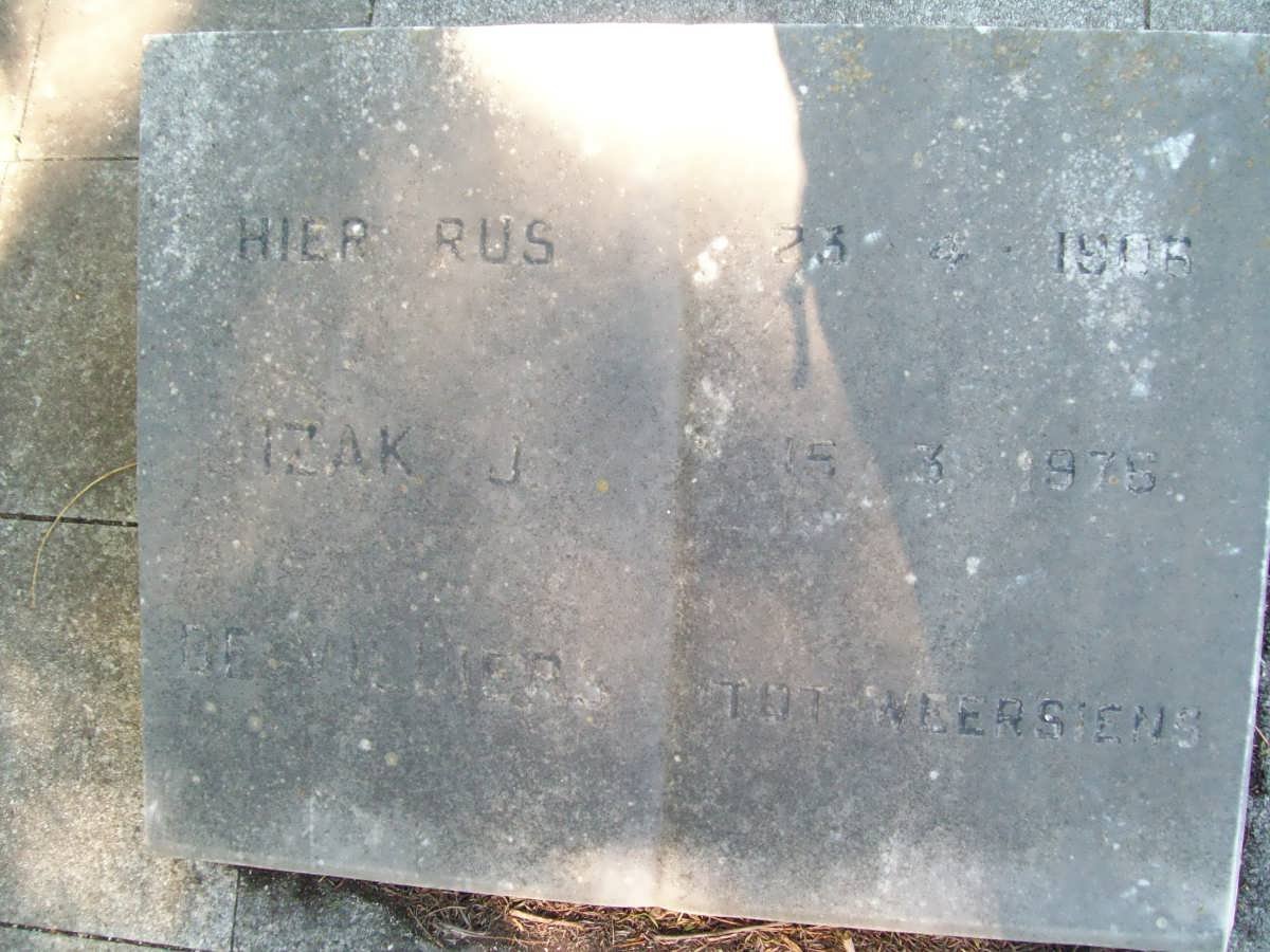 VILLIERS Izak J., de 1906-1976
