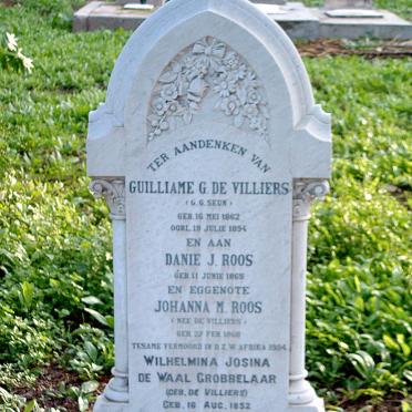 VILLIERS de :: ROOS :: GROBBELAAR