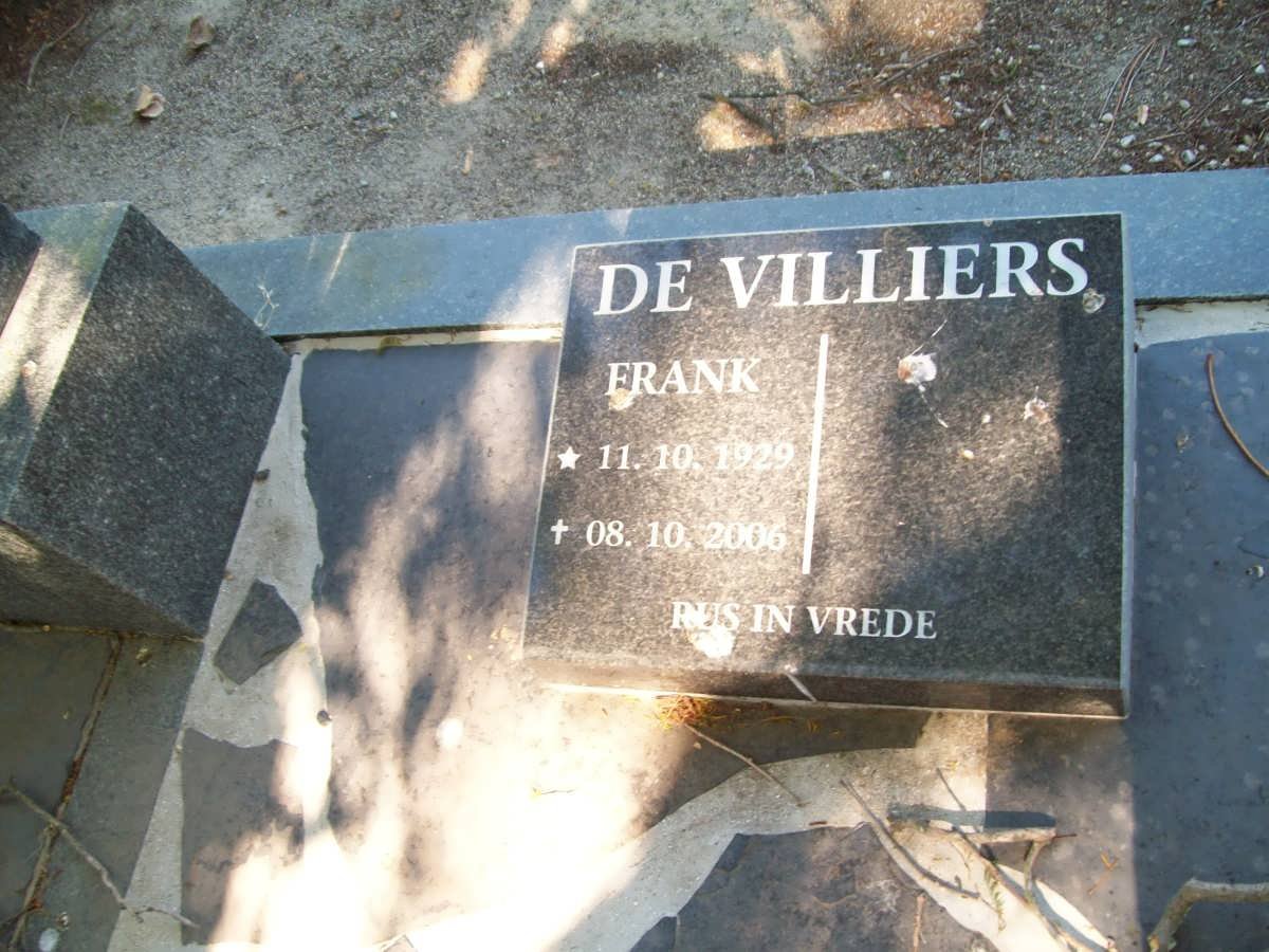 VILLIERS Frank, de 1929-2006