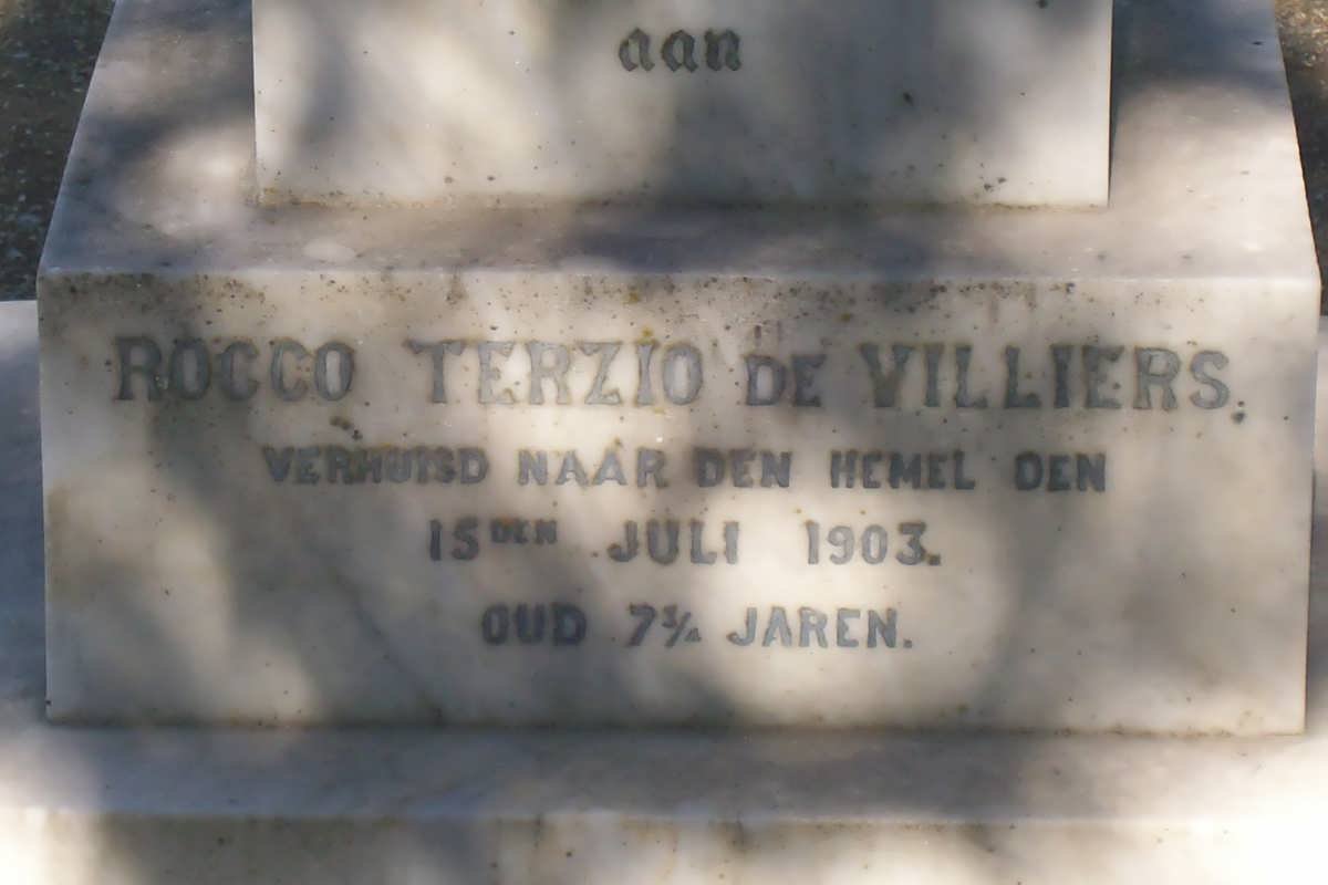 VILLIERS Rocco Terzio, de -1903