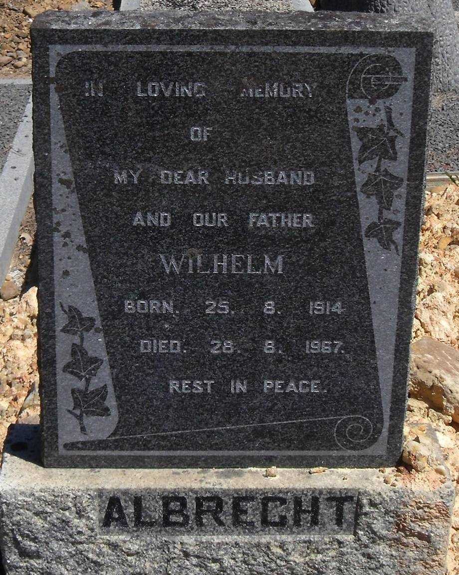 ALBRECHT Wilhelm 1914-1967