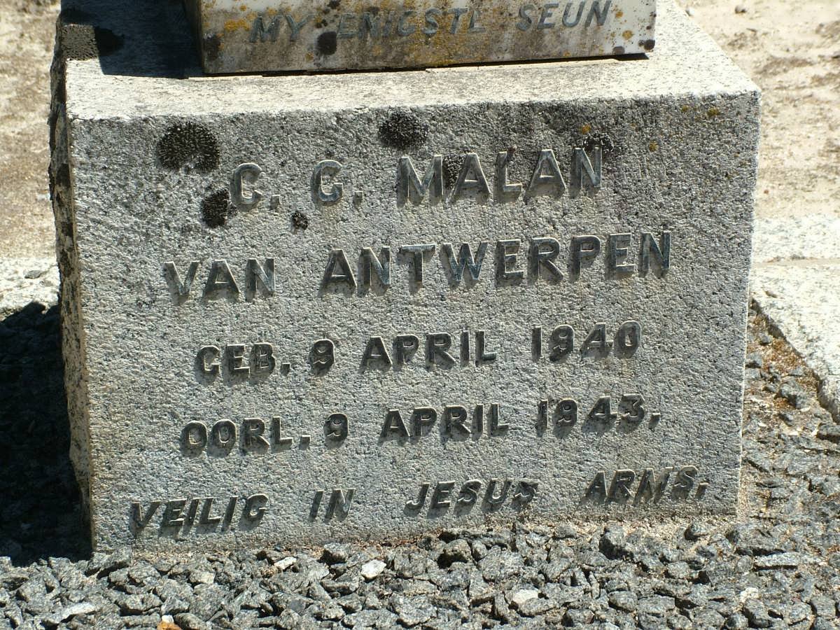 ANTWERPEN C.C. Malan, van 1940-1943