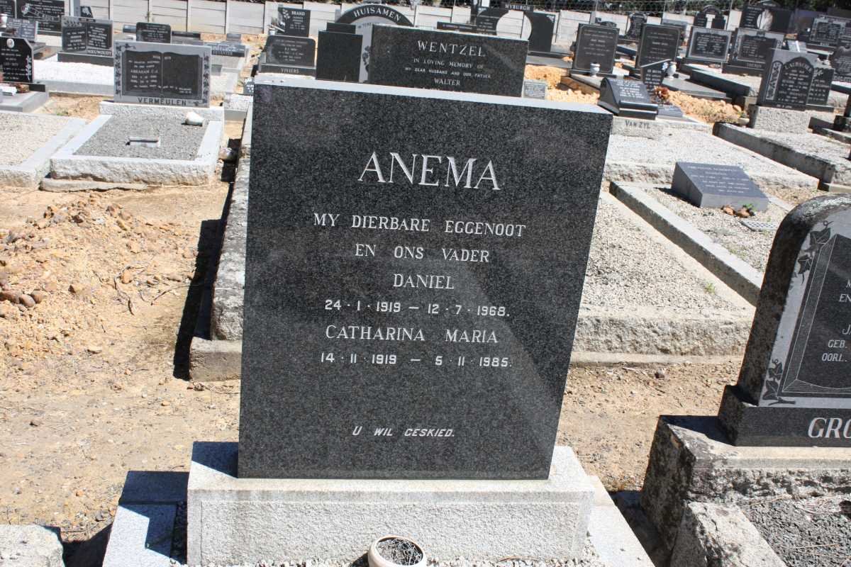 ANEMA Daniel 1919-1968 &amp; Catharina Maria1919-1985