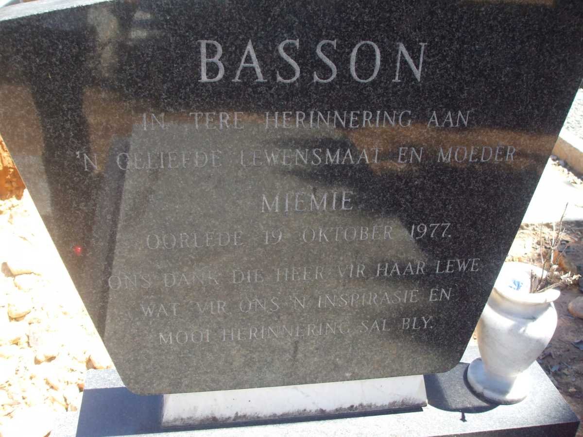 BASSON Miemie -1977