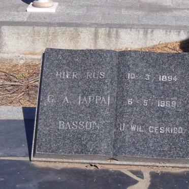 BASSON G.A. 1894-1969