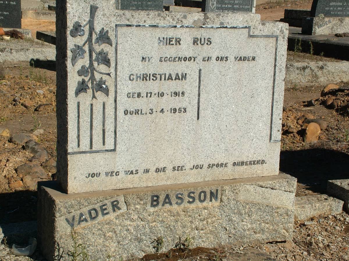 BASSON Christiaan 1915-1953