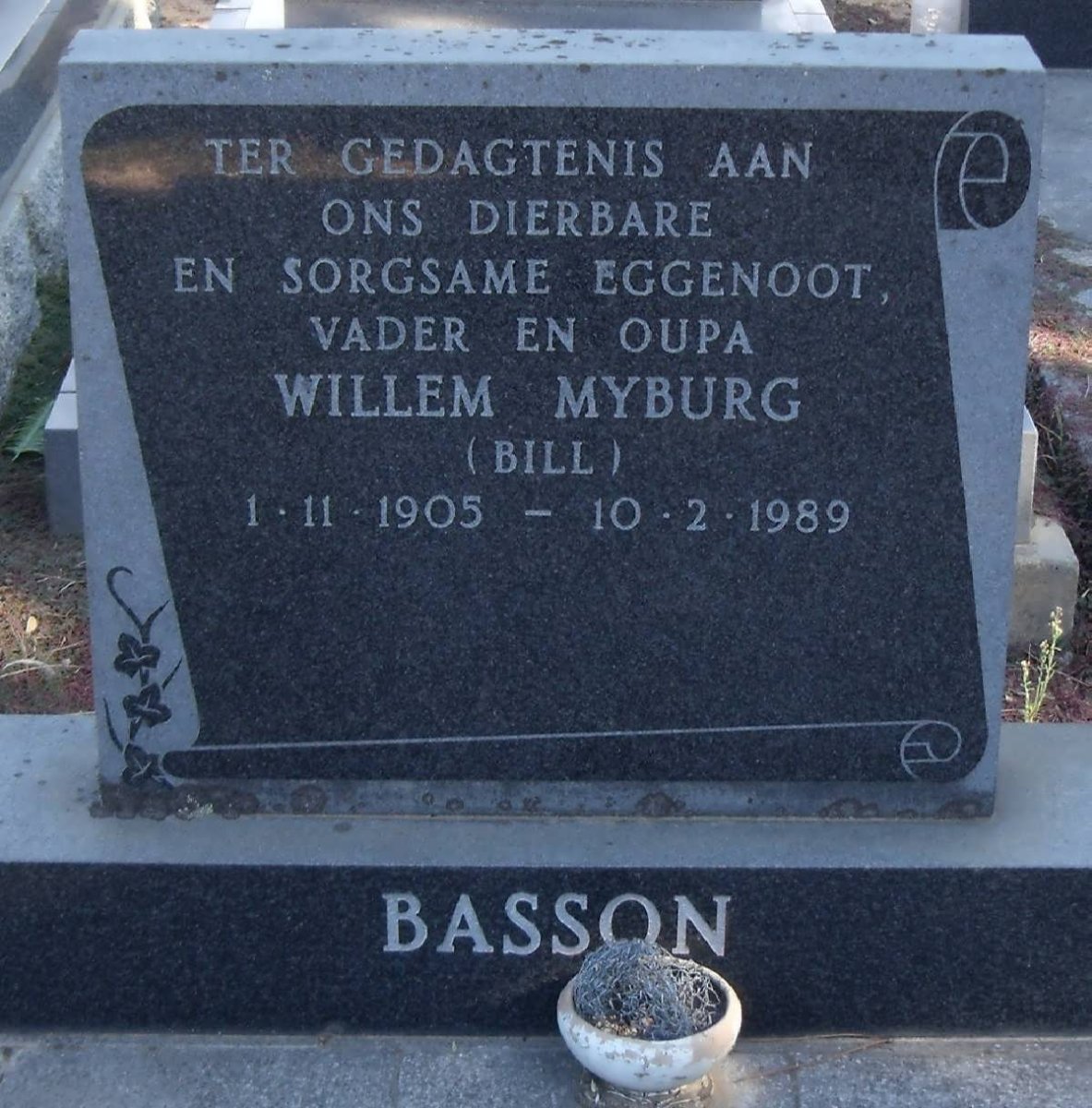 BASSON Willem Myburg  1905-1989