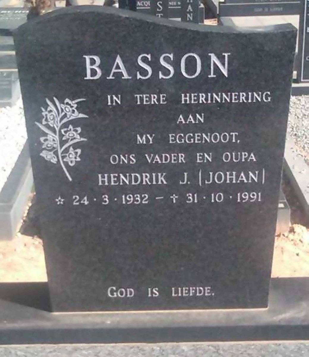 BASSON Hendrik J. 1932-1991