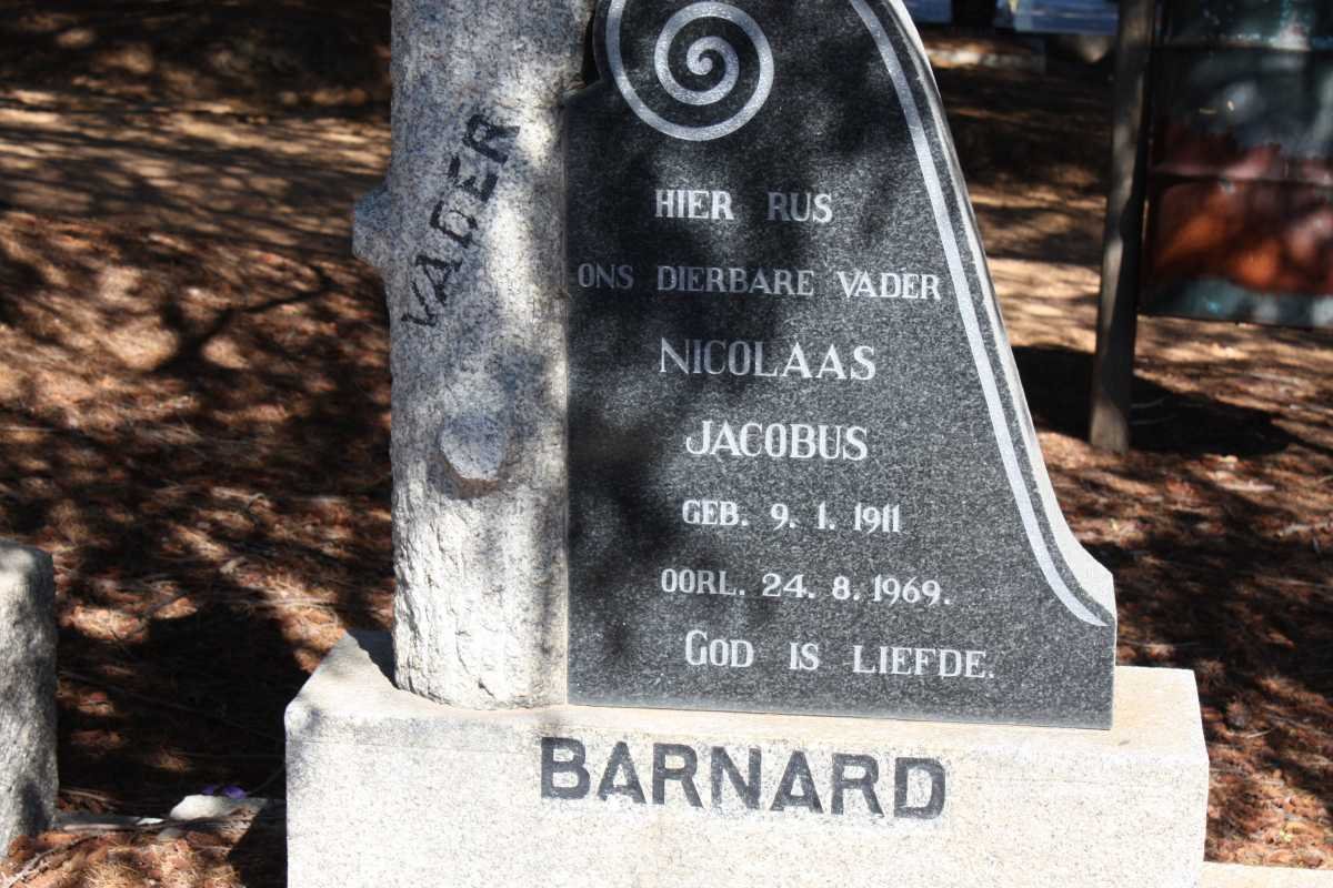 BARNARD Nicolaas Jacobus 1911-1969