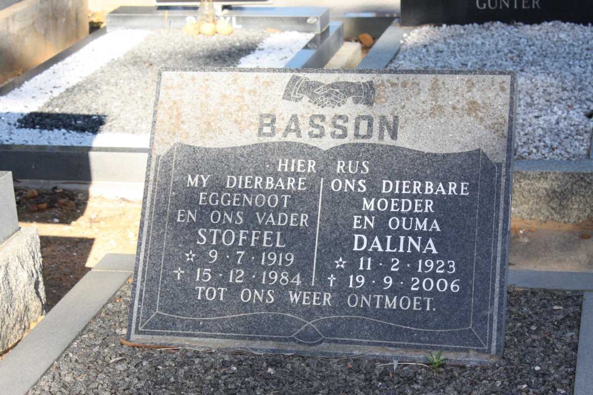 BASSON Stoffel 1919-1984 &amp; Dalina 1923-2006