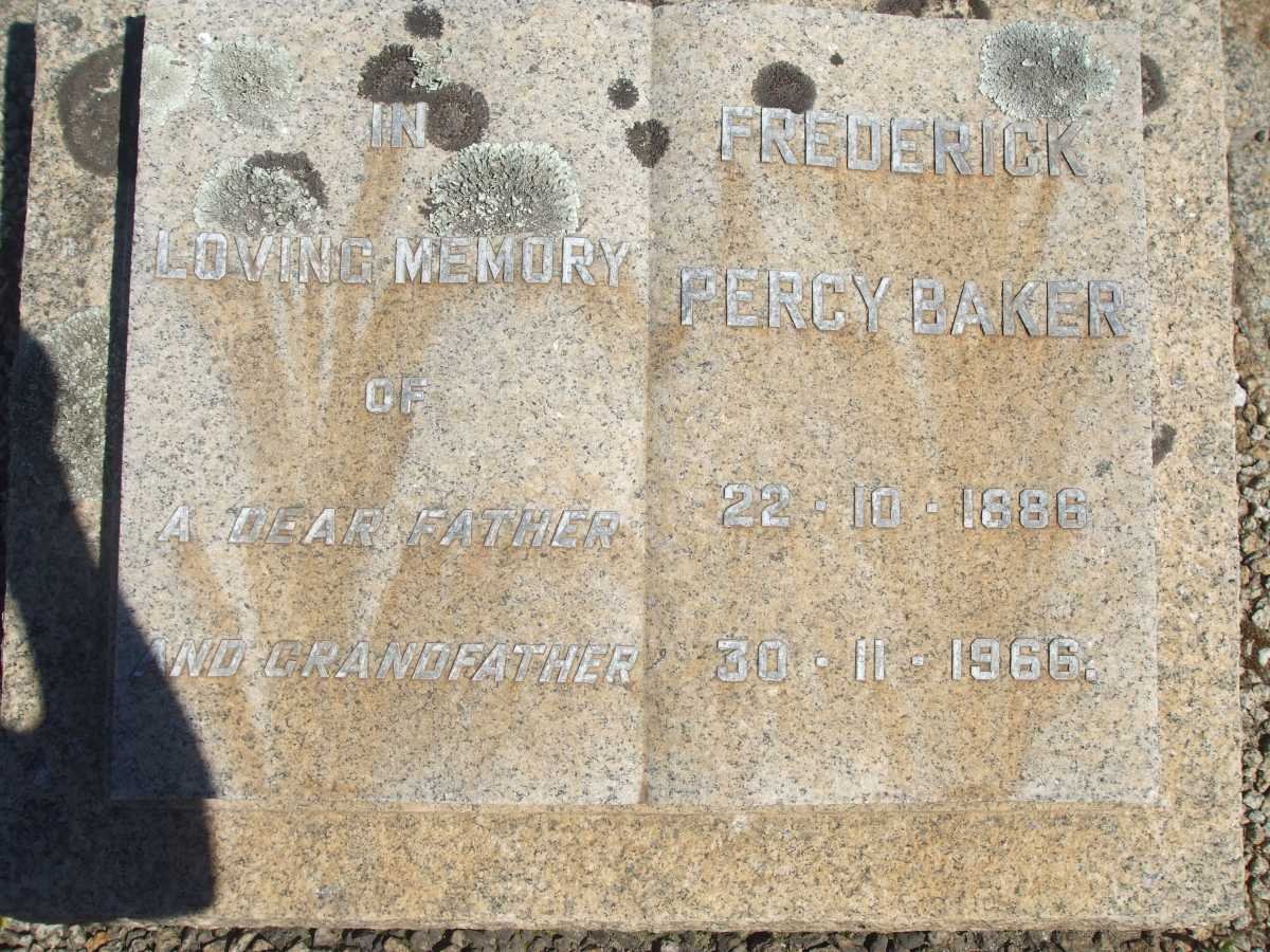 BAKER Frederick Percy 1886-1966