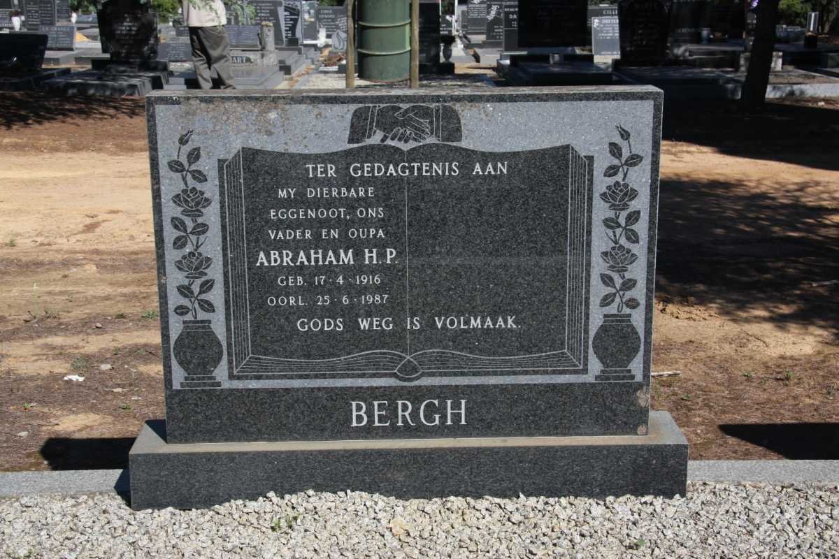 BERGH Abraham H.P. 1916-1987