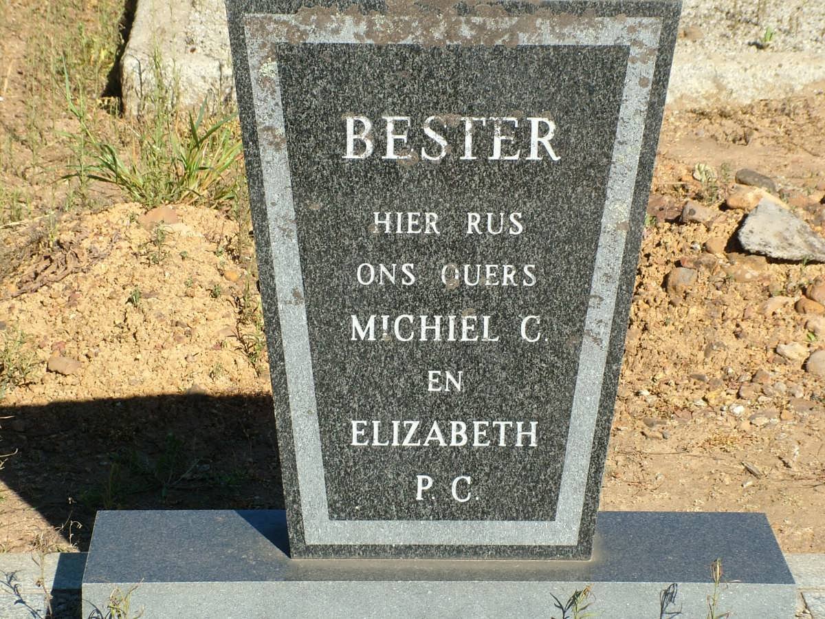 BESTER Michiel C. &amp; Elizabeth P.C.